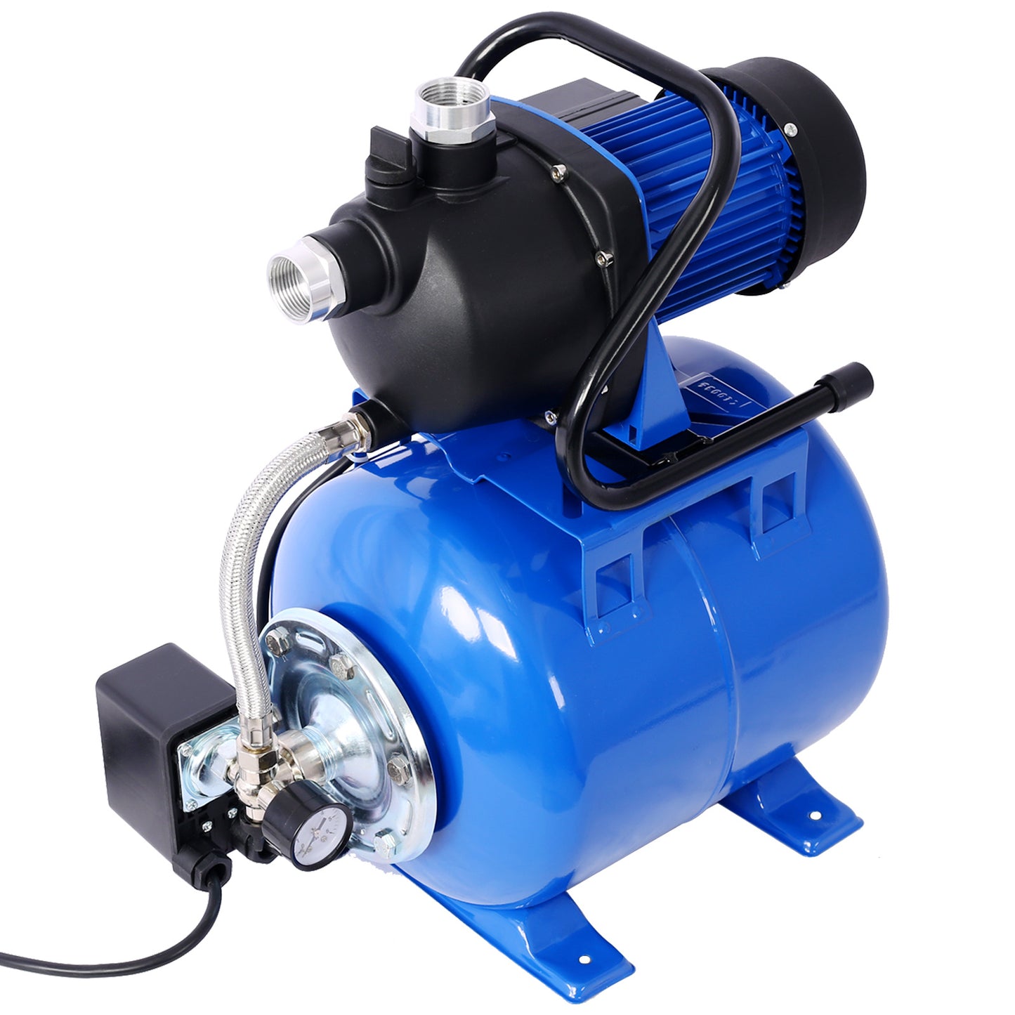 1.6HP Shallow Well Pump with Pressure Tank – Automatic Water Booster Pump for Home & Garden Irrigation