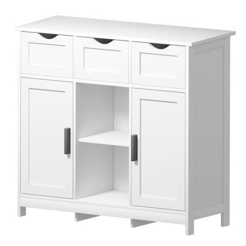Wooden Storage Cabinet with Drawers & Shelves – Versatile Accent Cabinet for Bedroom, Living Room & Bathroom