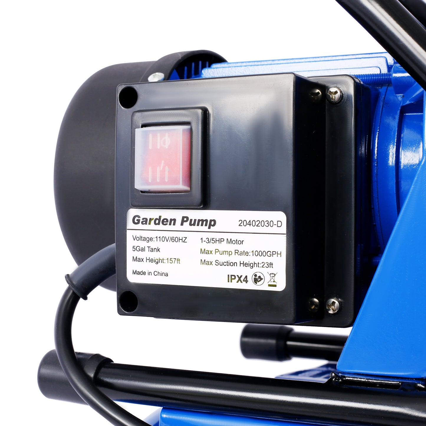 1.6HP Shallow Well Pump with Pressure Tank – Automatic Water Booster Pump for Home & Garden Irrigation