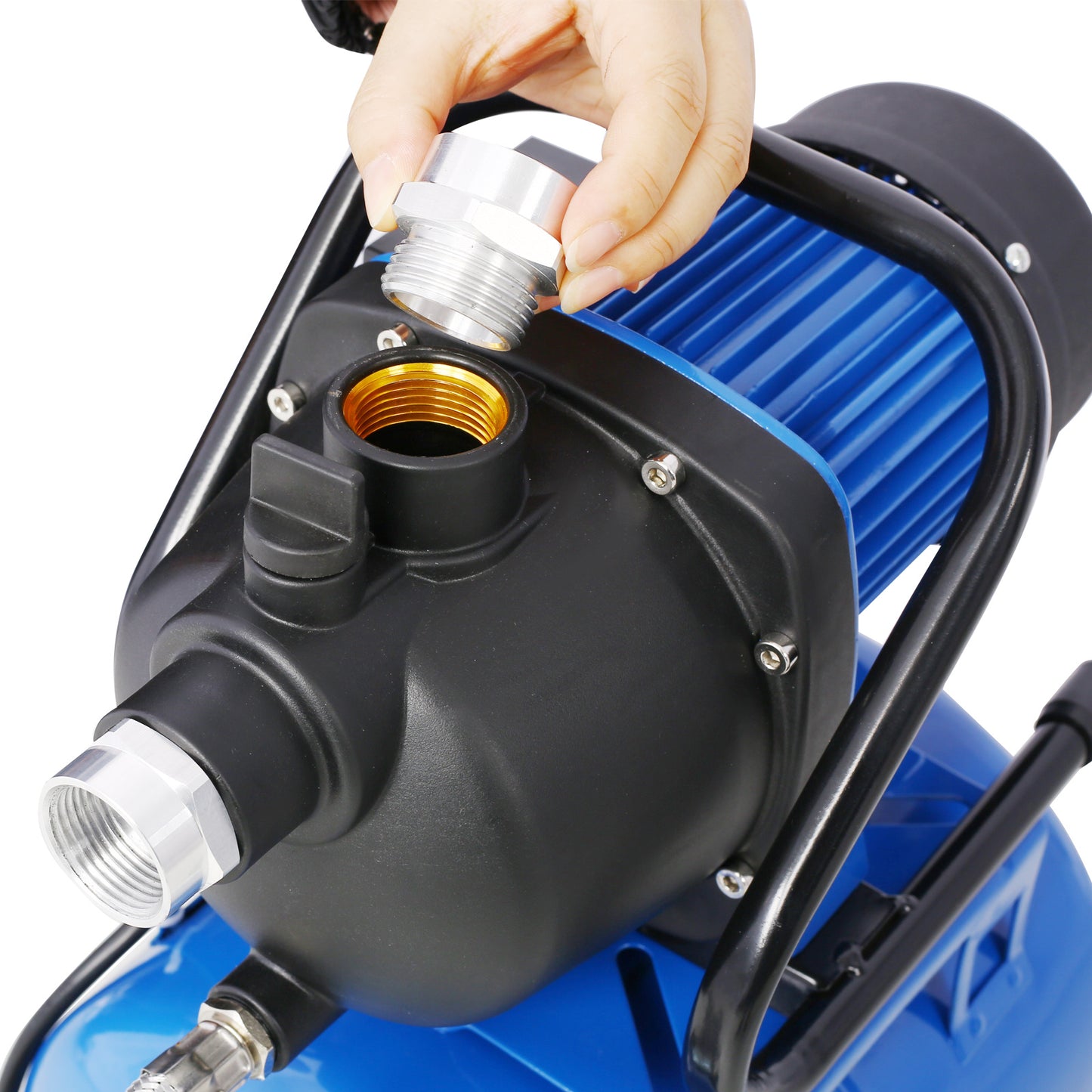 1.6HP Shallow Well Pump with Pressure Tank – Automatic Water Booster Pump for Home & Garden Irrigation
